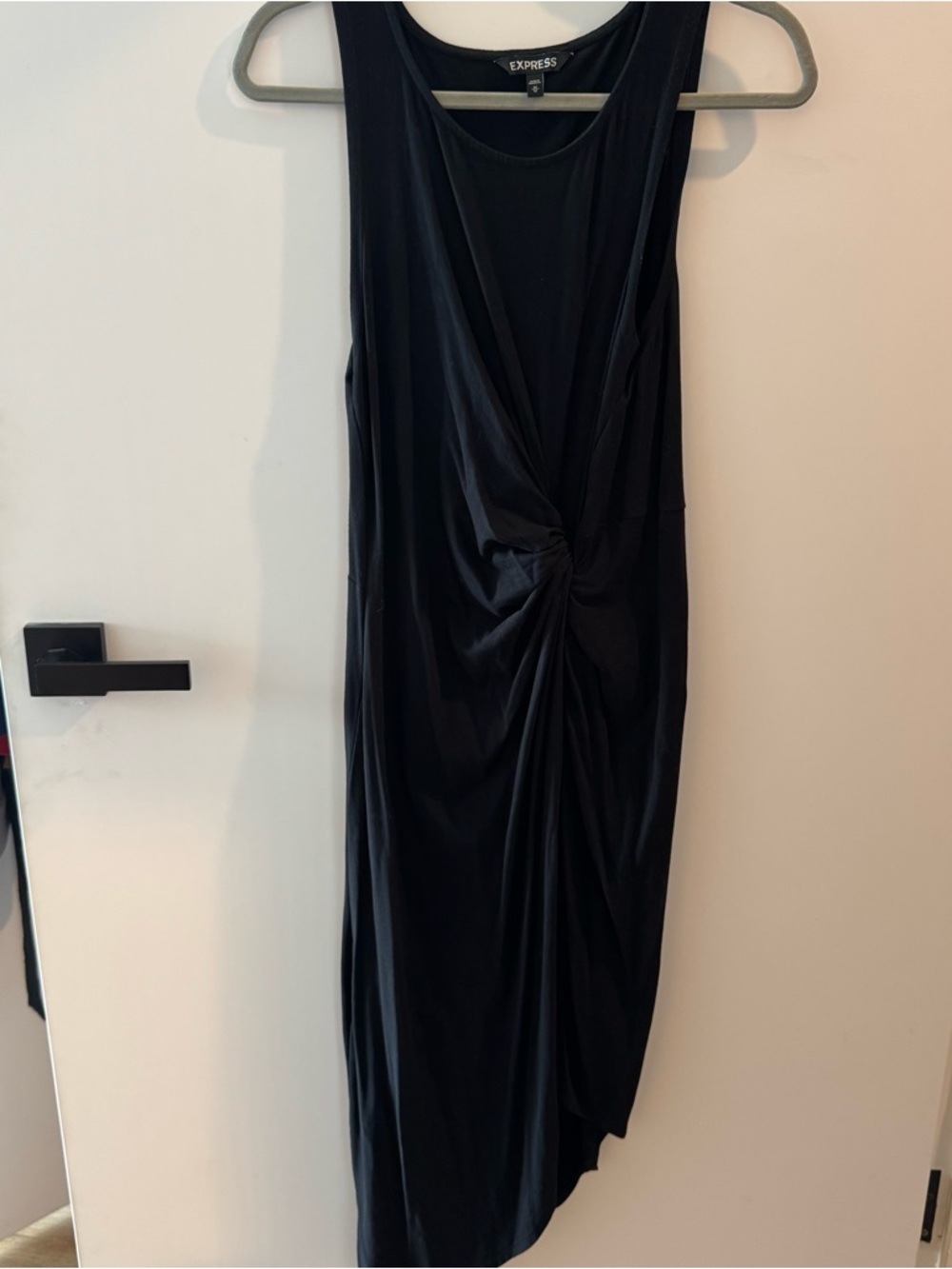 Express Black Sleeveless Scoop Neck Dress